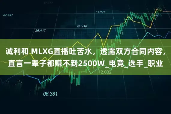 诚利和 MLXG直播吐苦水，透露双方合同内容，直言一辈子都赚不到2500W_电竞_选手_职业
