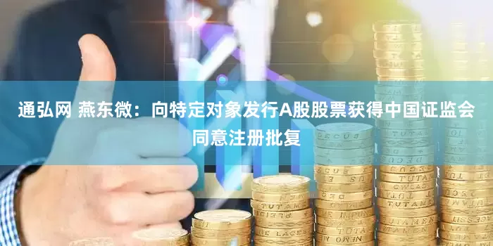 通弘网 燕东微：向特定对象发行A股股票获得中国证监会同意注册批复