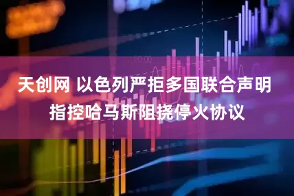 天创网 以色列严拒多国联合声明 指控哈马斯阻挠停火协议